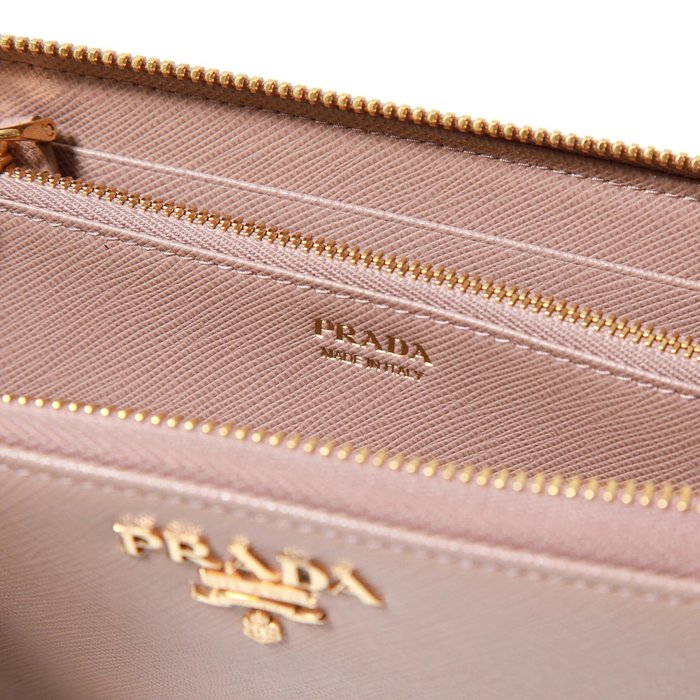 Prada Long Wallet QWA SAFFIANO METAL Leather Round Zipper - Picture 5 of 6